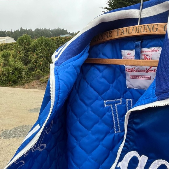 Vintage 70s Los Angeles Dodgers Satin Baseball Varsity Bomber Jacket Large Men’s - Picture 5 of 8